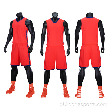 Último uniforme de camisa de camisa de basquete masculino